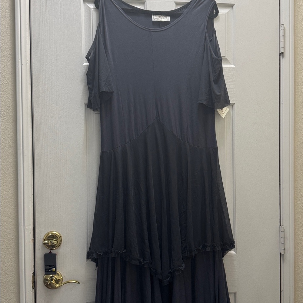 Magdalena brand Chic Asymmetrical Gray Dress